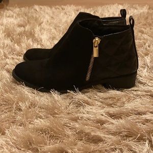 Girls black booties
